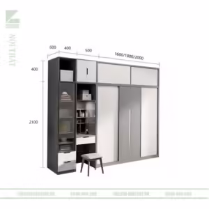 Tủ quần áo hiện đại fm 270003