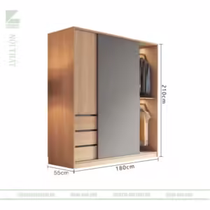 Tủ quần áo hiện đại fm 270007