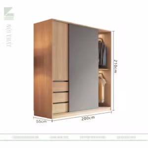 Tủ quần áo hiện đại fm 270007