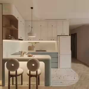 Tủ bếp hiện đại fm 270006