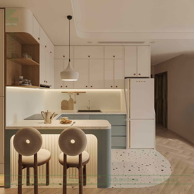 Tủ bếp hiện đại fm 270006