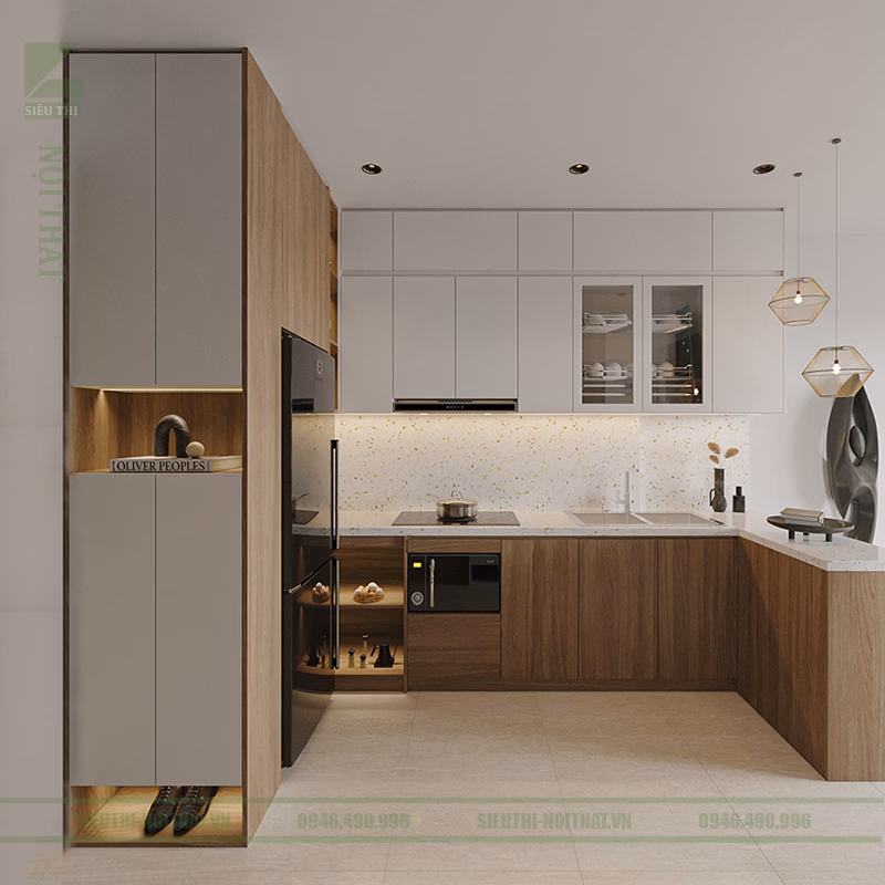 Tủ bếp hiện đại fm 270003