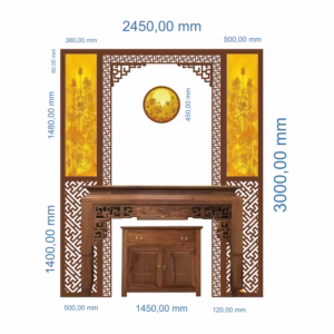 Vách phòng thờ fm 270100