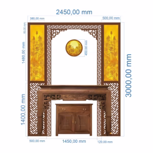 Vách phòng thờ fm 270100